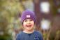 Preview: Wolle Seide Mütze Schlupper von Pickapooh in lila